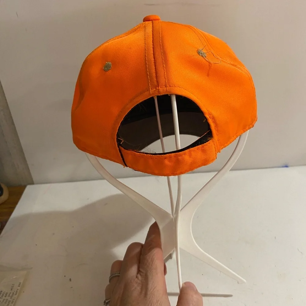 Cabela's Bright Orange and Brown Hat Youth Hook and Loop